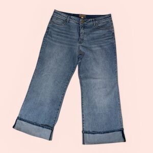 NWOT Kut from the Kloth Meg Fab Ab Wide Leg High Rise Jeans